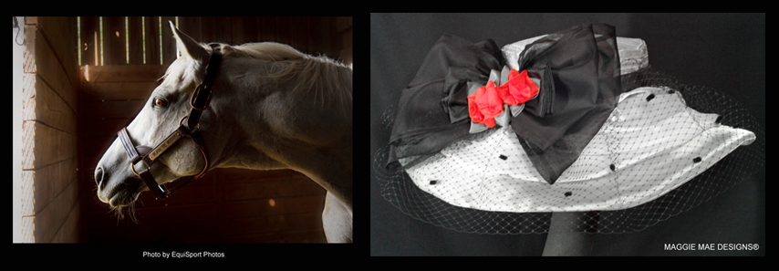 The "Black Tie Affair" auction hat from "Hats Off to the Horses", Season 1