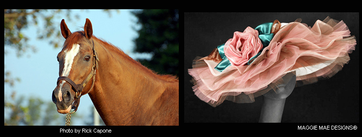The "Marquetry" auction hat from "Hats Off to the Horses", Season 2