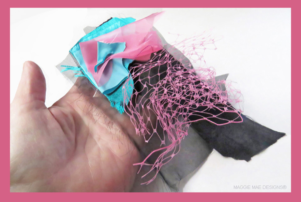 The swatches used for creating the "Cozmic One" hat for Old Friends