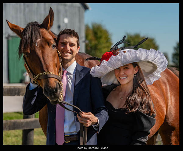 Big Brown retired to Old Friends Thoroughbred Retirement facility in KY. Honored with a one-of-a-kind Derby hat for the 2026 "Hats Off to the Horses" fundraiser sponsored by MAGGIE MAE DESIGNS!